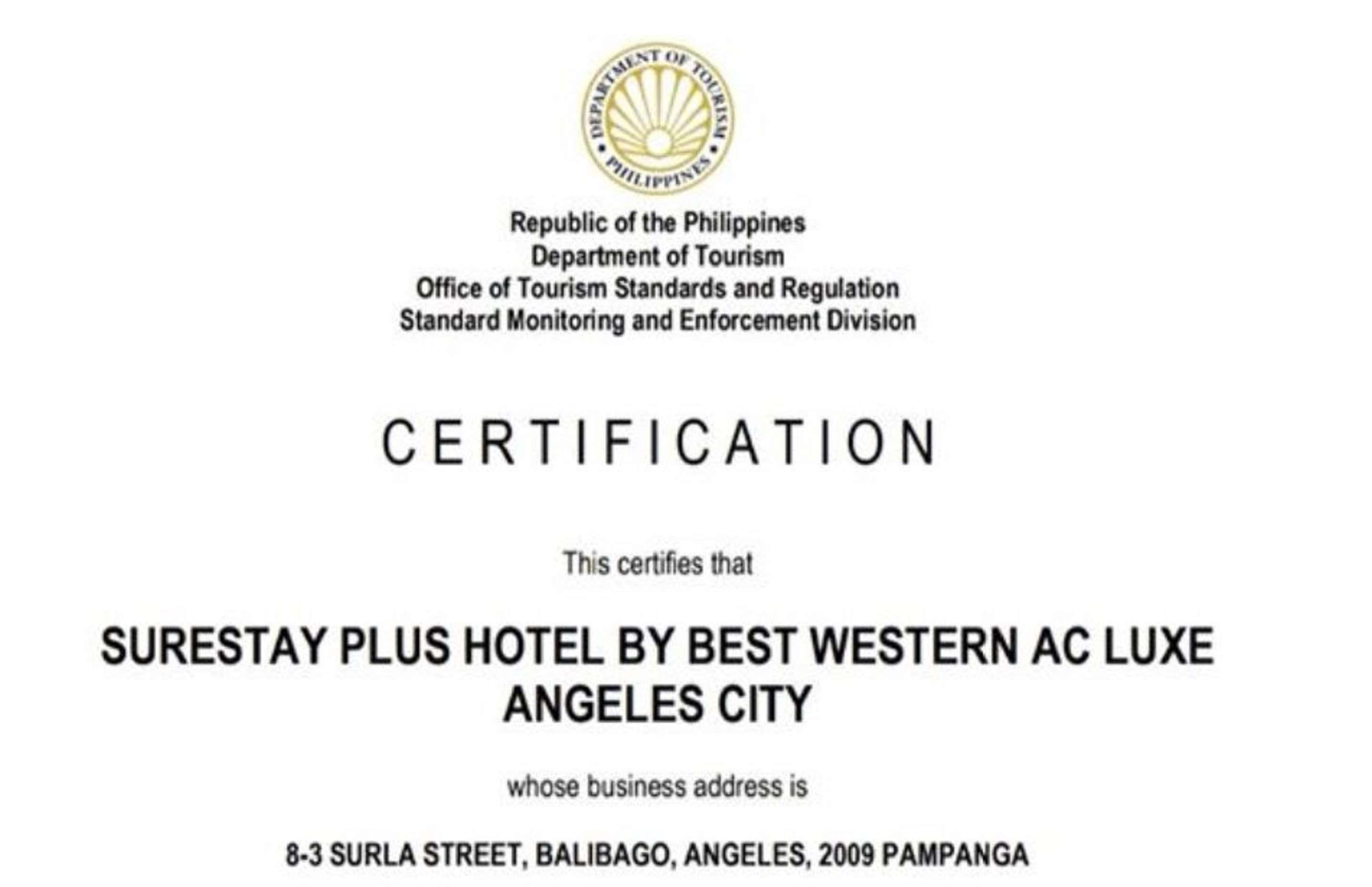 Surestay Plus Hotel By Best Western Ac Luxe Angeles City Екстериор снимка